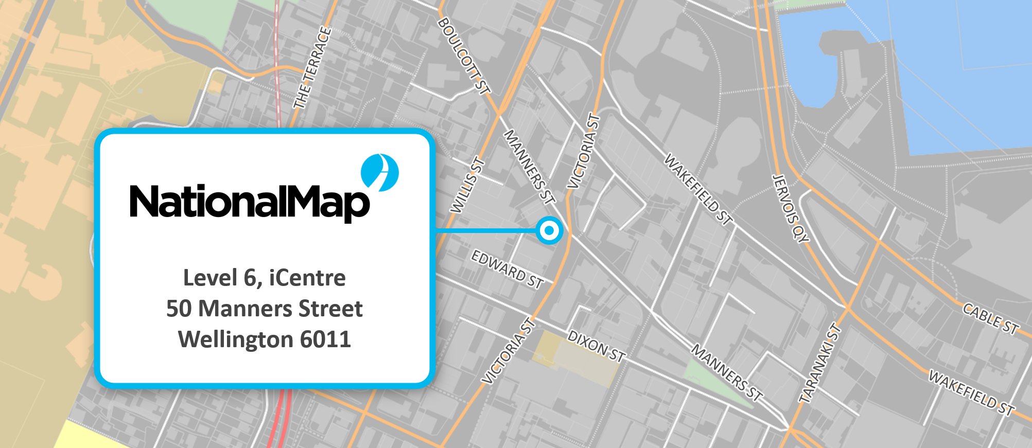 Office Location Map with graphic noMcD — NM