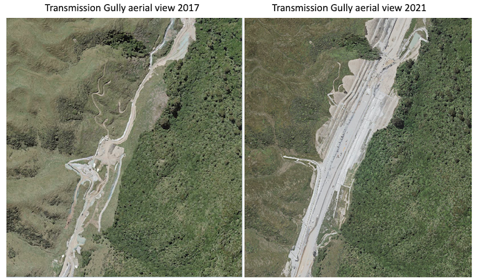 Transmission Gully Aerial view