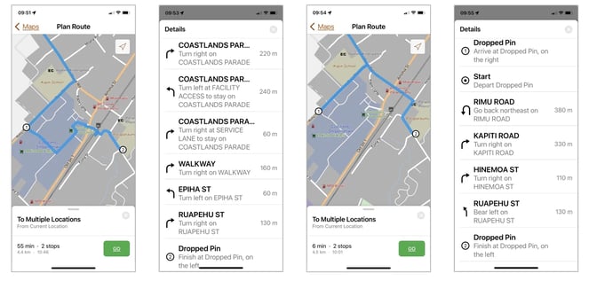 Walking and Driving Travel modes in ArcGIS Navigator